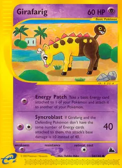 Girafarig #58, Reverse Foil