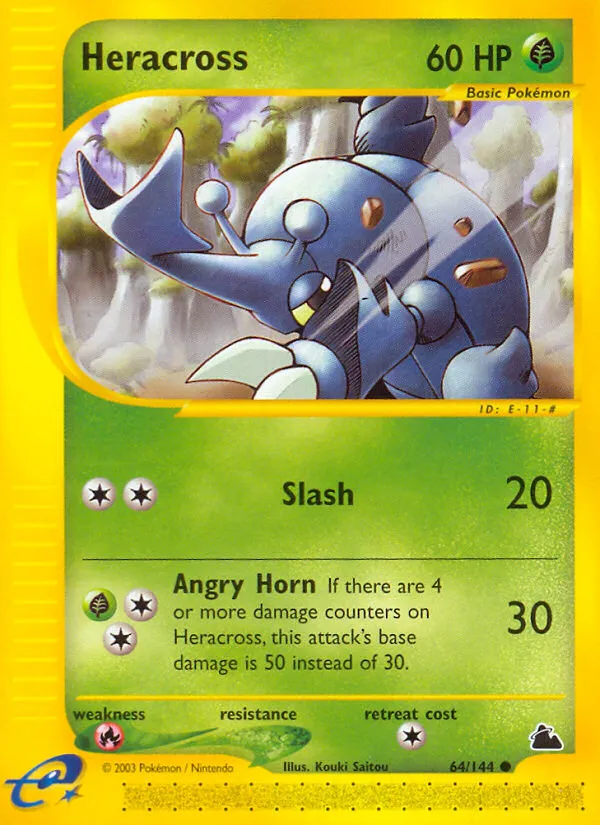 Heracross #64, Skyridge Reverse Foil