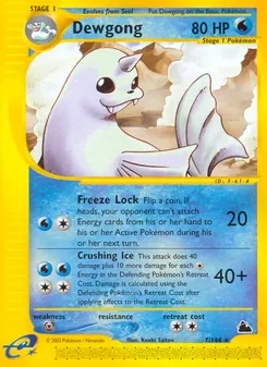 Dewgong #7, Reverse Foil