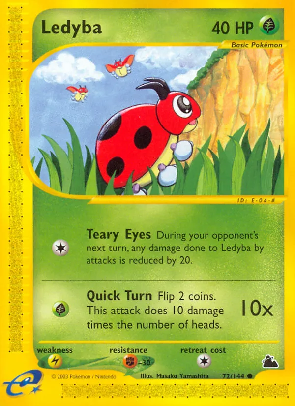 Ledyba #72, Skyridge Reverse Foil