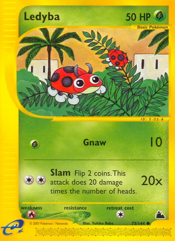 Ledyba #73, Skyridge Reverse Foil