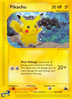 Pikachu #84, Reverse Foil