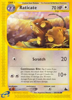 Raticate #89, Reverse Foil