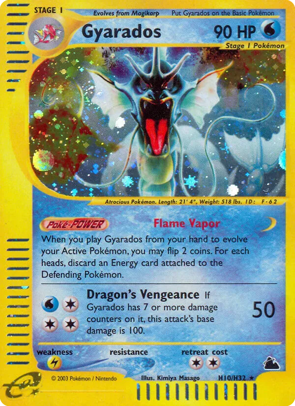 Gyarados #H10, Skyridge