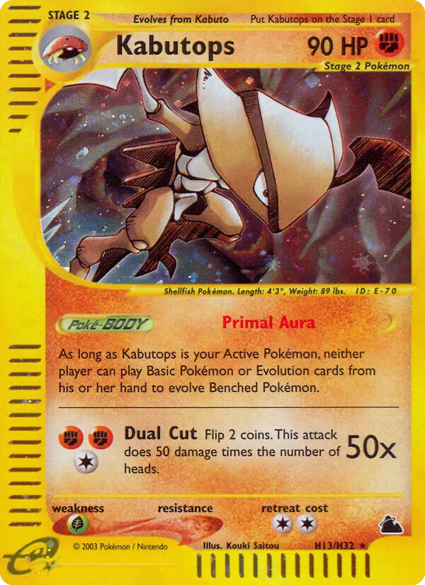 Kabutops #H13, Skyridge