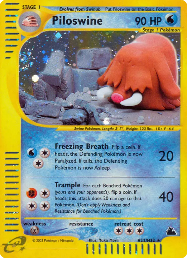 Piloswine #H22, Skyridge