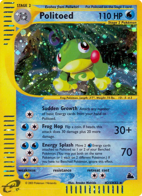 Politoed #H23, Skyridge