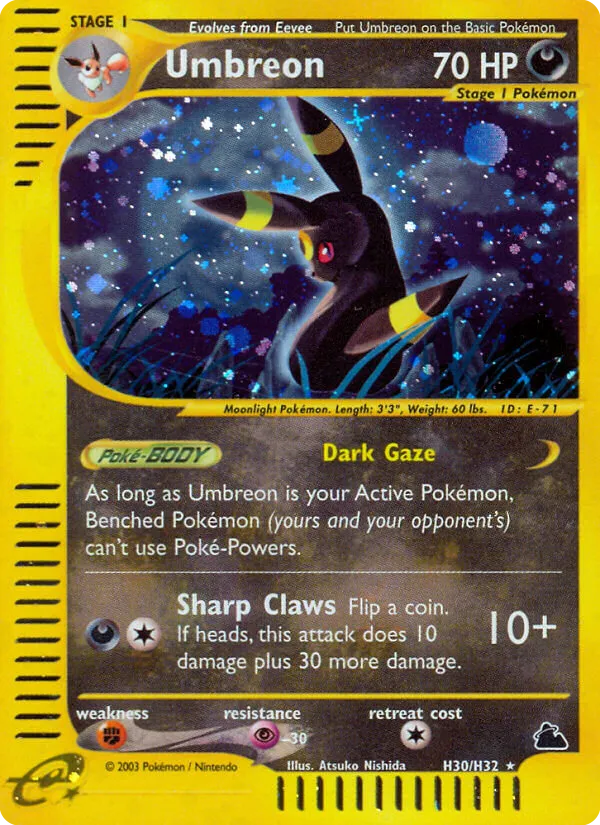 Umbreon #H30, Skyridge