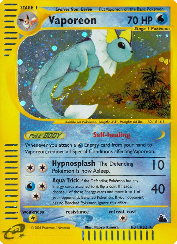 Vaporeon #H31, Skyridge
