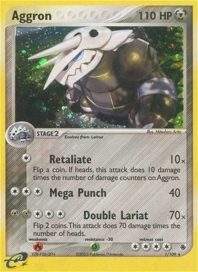 Aggron #1, Ruby & Sapphire Reverse Foil