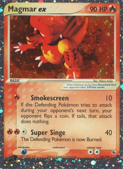 Magmar ex #100, Ruby & Sapphire