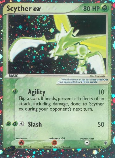Scyther ex #102, Ruby & Sapphire