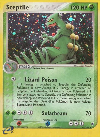 Sceptile #11, Ruby & Sapphire Reverse Foil