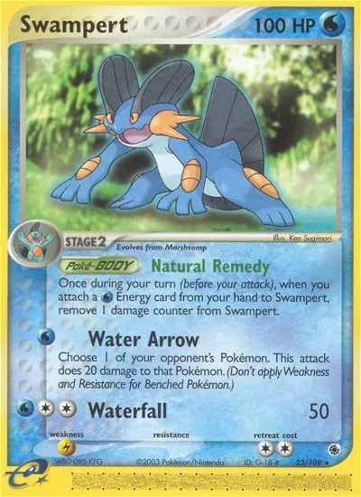 Swampert #23, Ruby & Sapphire Reverse Foil