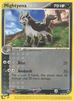 Mightyena #42, Reverse Foil