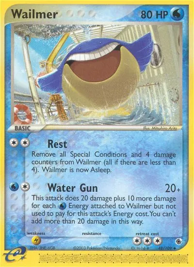 Wailmer #48, Ruby & Sapphire Reverse Foil