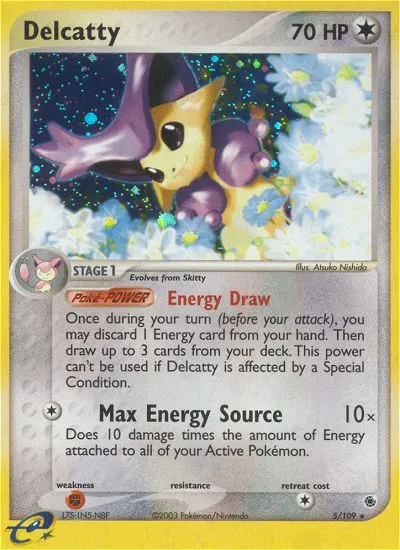 Delcatty #5, Ruby & Sapphire Reverse Foil