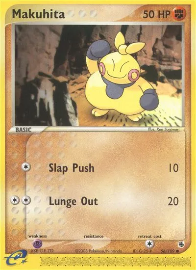 Makuhita #56, Ruby & Sapphire Reverse Foil