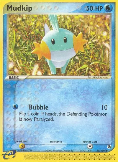 Mudkip #59, Ruby & Sapphire Reverse Foil