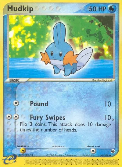 Mudkip #60, Ruby & Sapphire Reverse Foil