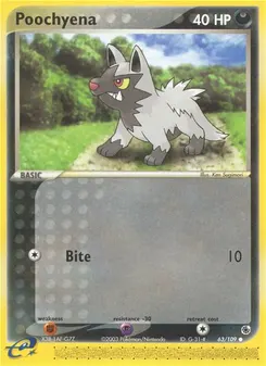 Poochyena #63, Reverse Foil
