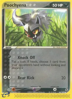 Poochyena #64, Reverse Foil