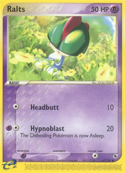 Ralts #67, Ruby & Sapphire Reverse Foil