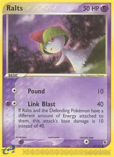 Ralts #68, Ruby & Sapphire Reverse Foil