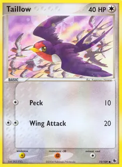 Taillow #72, Reverse Foil