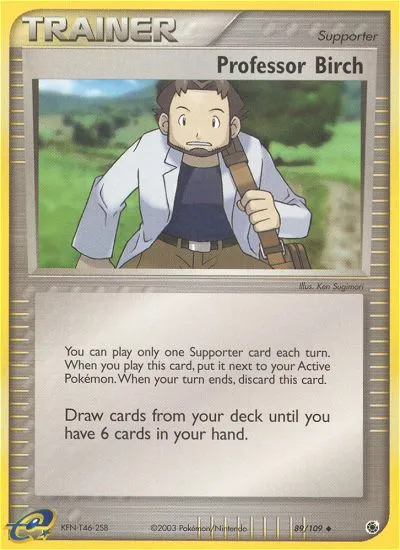 Professor Birch #89, Ruby & Sapphire Reverse Foil