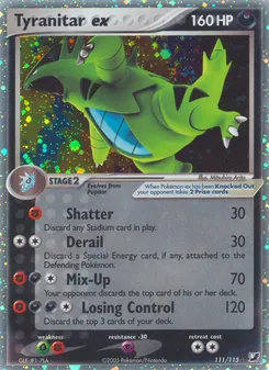 Tyranitar ex #111, Standard