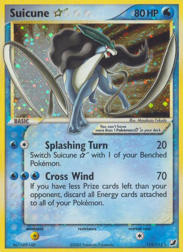 Suicune ★ #115, Unseen Forces Gold Star