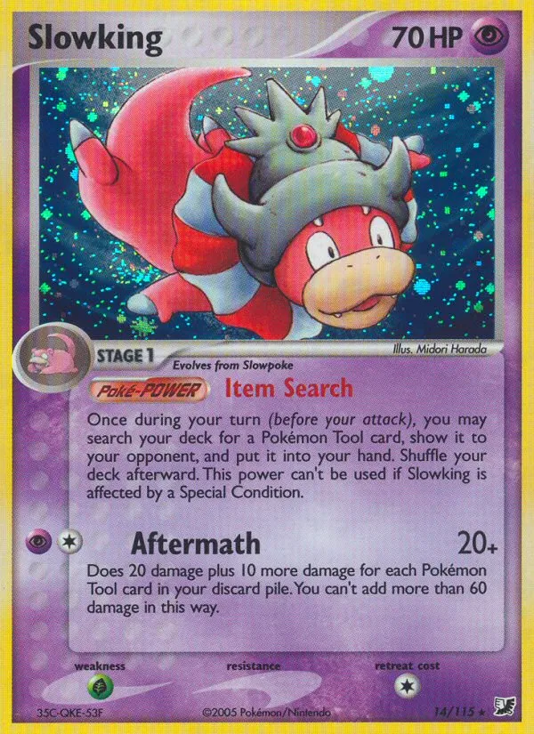Slowking #14, Unseen Forces Reverse Foil