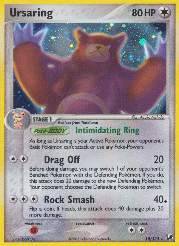 Ursaring #18, Unseen Forces Reverse Foil