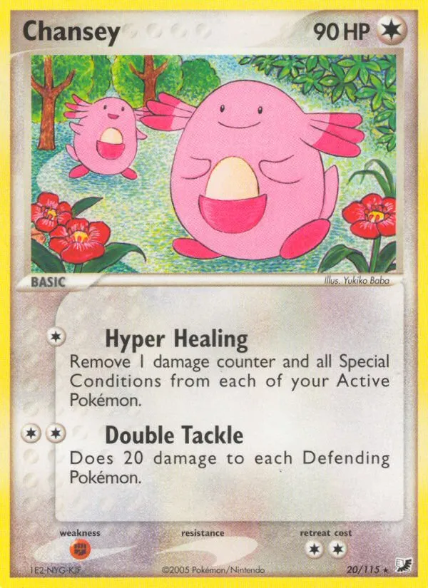 Chansey #20, Unseen Forces Reverse Foil