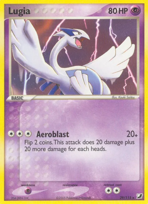 Lugia #29, Unseen Forces Reverse Foil