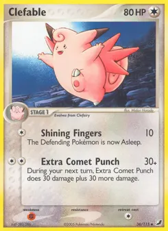 Clefable #36, Reverse Foil
