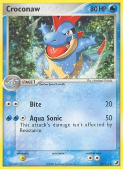 Croconaw #38, Reverse Foil
