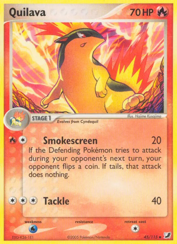 Quilava #45, Unseen Forces Reverse Foil