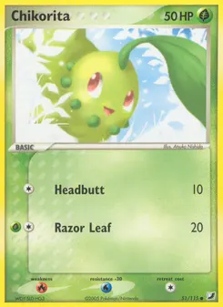 Chikorita #51, Reverse Foil