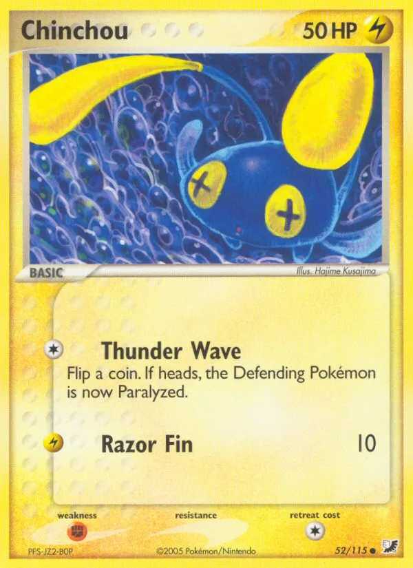 Chinchou #52, Unseen Forces Reverse Foil