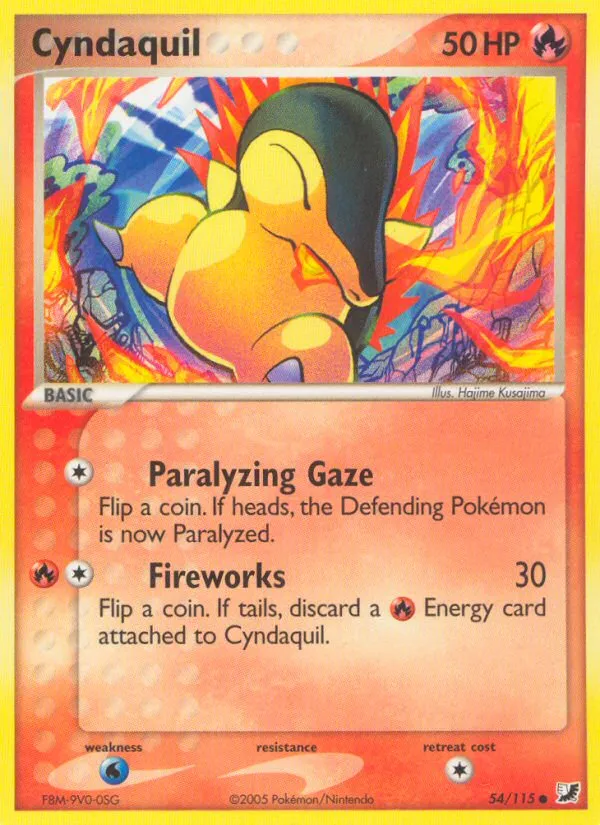 Cyndaquil #54, Unseen Forces Reverse Foil