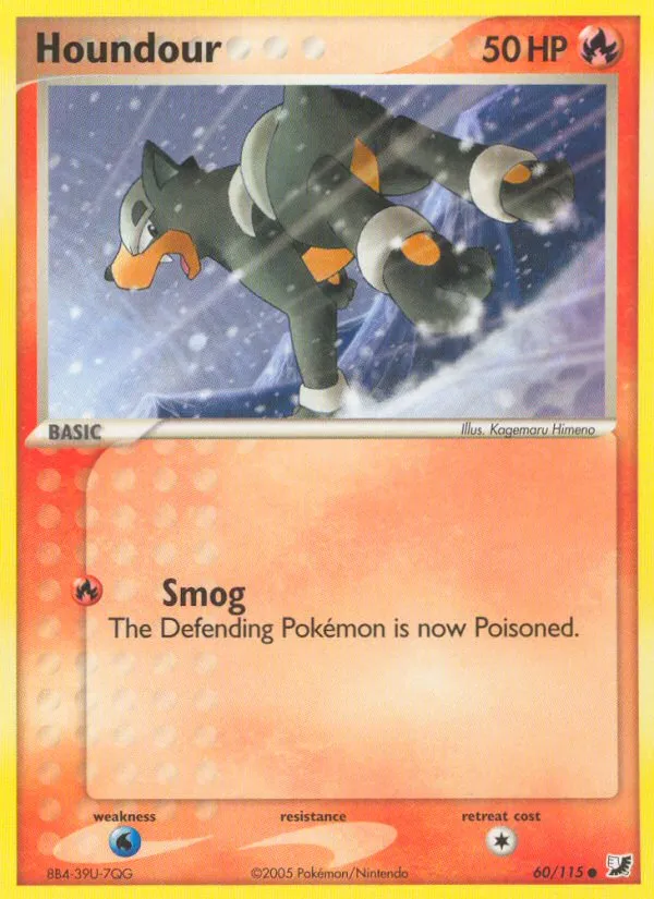 Houndour #60, Unseen Forces Reverse Foil