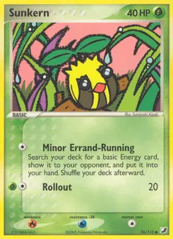 Sunkern #76, Reverse Foil