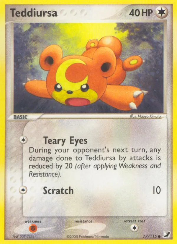 Teddiursa #77, Unseen Forces Reverse Foil