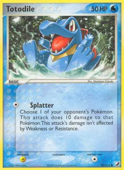 Totodile #78, Reverse Foil