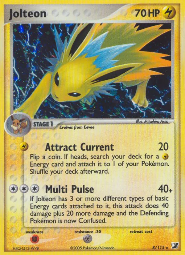Jolteon #8, Unseen Forces Reverse Foil