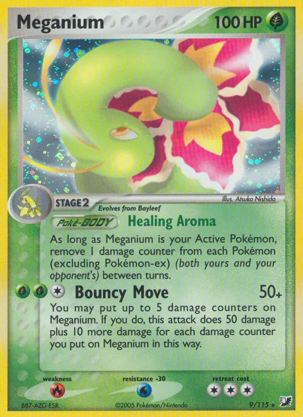 Meganium #9, Unseen Forces Reverse Foil