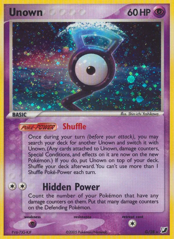 Unown #G, Unseen Forces