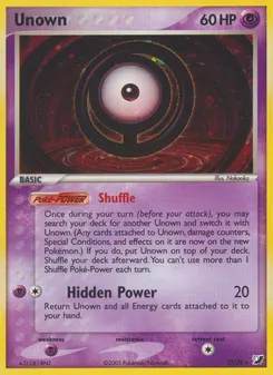 Unown #O, Standard